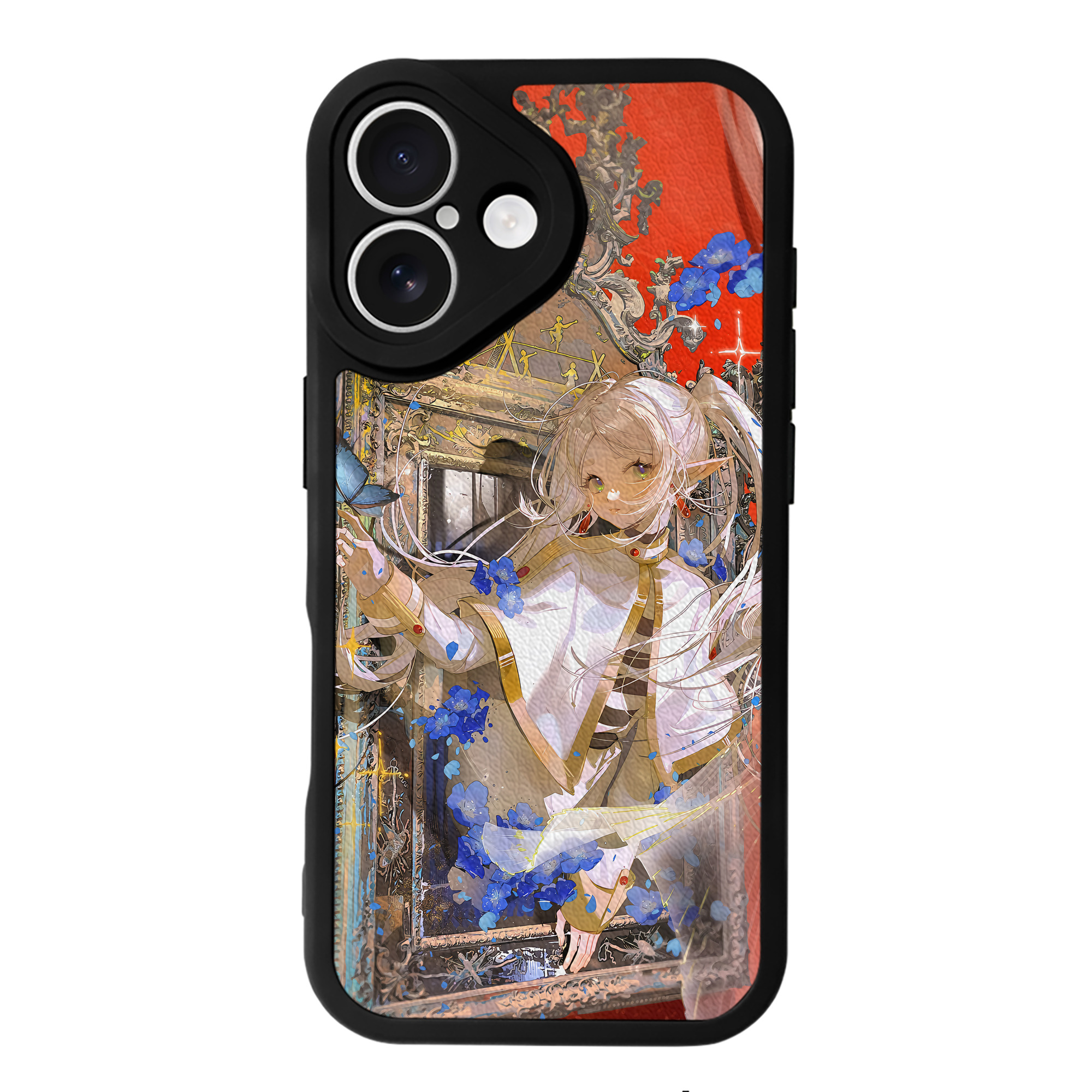 （画像用） 葬送のフリーレン Frieren 【iPhone 16シリーズ対応】シリコンスマホケース（レザー調） 材質：シリコン